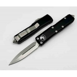 Couteau Microtech 232-10 UTX-85 AUTO OTF Lame Double Edge Dagger Acier Premium Manche Alu Made USA MCT23210 - Livraison Gratuite