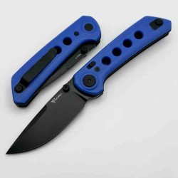 Couteau Reate Knives PL-XT Blue Manche G10 Lame Acier Nitro-V BLK IKBS Pivot Lock Clip REA142 - Livraison Gratuite