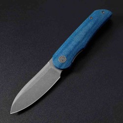 Couteau Petrified Fish ElCamino Blue Manche Micarta Lame Acier N690 SW IKBS Liner Lock Clip PFKE16BMGAW - Livraison Gratuite