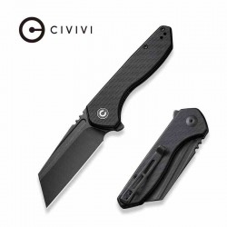 Couteau CIVIVI ExOne Black Manche G10 Lame Tanto Reverse Nitro-V Blk IKBS Linerlock Clip CIVC230361 - Livraison Gratuite