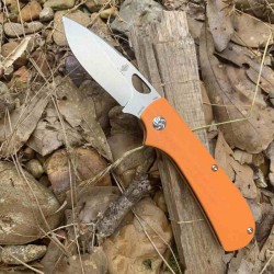 Couteau Kizer Zipslip Orange Slipjoint Lame Acier N690 Manche G10 Clip KIV3507N2 - Livraison Gratuite