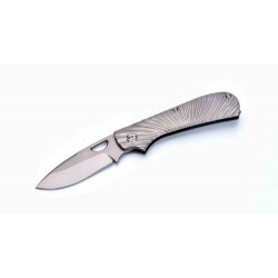 Couteau Kizer Zipslip Gray Slipjoint Lame Acier CPM-S35VN Manche Titane Clip KI3507 - Livraison Gratuite