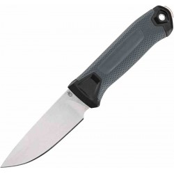 Couteau Gerber StrongArm Camp Grey Lame Acier 420HC Manche GFN Etui Plastique Plastic Made USA G1069216 - Livraison Gratuite