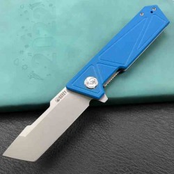 Couteau Kubey Avenger Blue Lame Tanto Acier D2 Manche G10 IKBS Linerlock Clip KUB104C - Livraison Gratuite