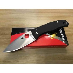 Couteau Spyderco Bodacious Compression Lock Lame Acier S30V SW Manche Black G10 Clip USA SC263GP - Livraison Gratuite