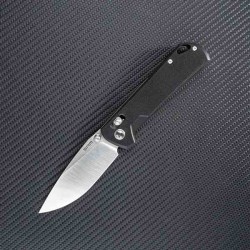 Couteau SRM Knives 168L-GB Black Manche G10 Lame Acier D2 IKBS Ambi Lock Clip SRM168LGB - Livraison Gratuite