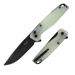 Couteau Ruike P873-C Jade Manche G10 Lame Acier 14C28N BLK IKBS Button Lock Clip RKEP873C - Livraison Gratuite