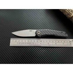 Couteau Zero Tolerance CPM-MagnaCut SW Manche Black CFiber & Titane IKBS Frame Lock USA ZT0545 - Livraison Gratuite