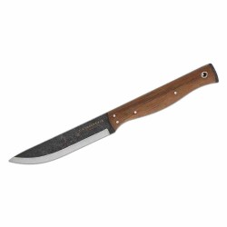 Couteau Condor Narrowsaur Lame Acier Carbone 1095 Scandi Manche Noyer Etui CUir Made Salvador CTK3971422HC - Livraison Gratuite