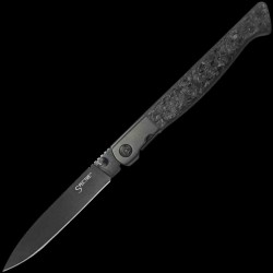 Couteau Cold Steel Spectre Drop Point Lame Acier CPM-20CV Black Manche F/Carbon/Titane Linerlock CSFL39SDP - Livraison Gratuite