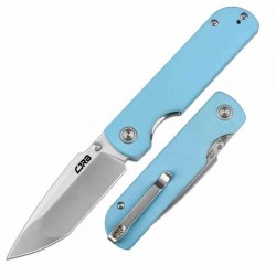 Couteau CJRB Cutlery Nova Blue Manche G10 Lame Tanto Acier AR-RPM9 IKBS Liner Lock Clip J1937BU - Livraison Gratuite