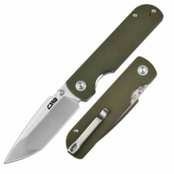 Couteau CJRB Cutlery Nova Green Manche G10 Lame Tanto Acier AR-RPM9 IKBS Liner Lock Clip J1937GN - Livraison Gratuite