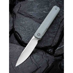 Couteau Civivi Exarch Gray Lame Acier D2 Manche G10 IKBS Linerlock Clip CIVC2003A - Livraison Gratuite