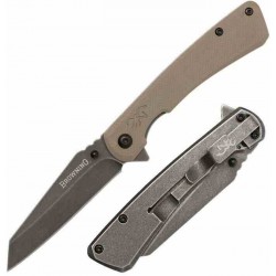 Couteau Browning Branded Rock FDE Manche G10 Lame Tanto Reverse Acier 7Cr17MoV Framelock Clip BR0512 - Livraison Gratuite