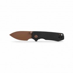 Couteau Vosteed Raccoon Cub Lame Acier Sandvik 14C28N Copper Dune Manche G10 IKBS Linerlock Clip VOSA3604 - Livraison Gratuite