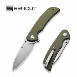 Couteau Sencut Borzam Od Green Manche G10 Lame Acier 9Cr18MoV Satin IKBS Linerlock Clip S230771 - Livraison Gratuite