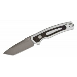 Couteau Kershaw Auto Launch 16 Tanto Lame Acier CPM-M4 Manche Raw Aluminum Button Lock USA KS7105RAW - Livraison Gratuite