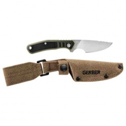 Couteau Gerber Downwind Caper Green/Black Lame Acier 7Cr17MoV Manche G10 Etui Canvas G1821 - Livraison Gratuite