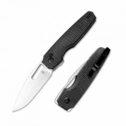  Couteau Kizer Cutlery Dogfish Black Manche Micarta Lame Acier Nitro-V Button Lock IKBS Clip KIV3640A1 - Livraison Gratuite