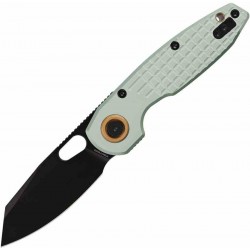 Couteau Vosteed Green Manche Alu Lame Reverse Tanto Acier 154CM Blackwash IKBS Vanchor Lock Clip VOSA1907 - Livraison Gratuite