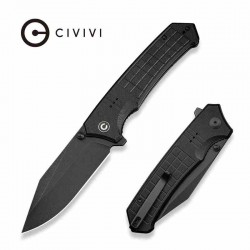 Couteau CIVIVI Tacticorix Black Manche G10 Lame Acier Nitro-V Black IKBS Linerlock Clip CIVC230551 - Livraison Gratuite