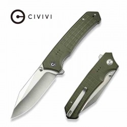 Couteau CIVIVI Tacticorix Green Manche G10 Lame Acier Nitro-V Satin IKBS Linerlock Clip CIVC230552 - Livraison Gratuite