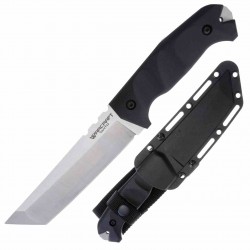 Couteau Cold Steel Warcraft Tanto Médium Lame Acier San Mai III Manche G10 Etui Secure-Ex CS13U - Livraison Gratuite