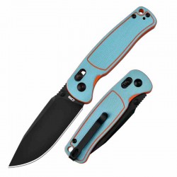 Couteau CJRB Shale Blue/Orange Manche G10 Lame Acier AR-RPM9 BLK Crossbar Lock IKBS Clip J1943BBO - Livraison Gratuite