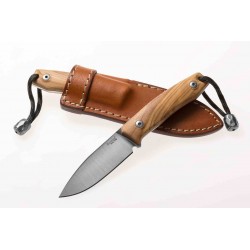 Couteau LionSteel M1 UL Olive Lame Acier M390 Drop Point Etui Cuir Made Italy LSTM1UL - Livraison Gratuite