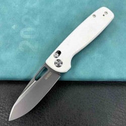 Couteau Kubey Bluff White Manche G10 Lame Acier 14C28N Axis lock Clip KUB248C - Livraison Gratuite