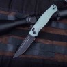 Couteau Real Steel Pathfinder Jade Manche G10 Lame Drop Point Acier 14C28N Slide Lock Clip RS7851NB - Livraison Gratuite