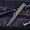 Couteau Real Steel Pathfinder Green Manche G10 Lame Drop Point Acier 14C28N Slide Lock Clip RS7851GB - Livraison Gratuite