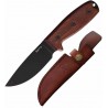 Couteau Bushcraft Ontario Rat-3 Wood Lame Acier Carbone Manche Bois Etui Cuir Made USA ON8675 - Livraison Gratuite