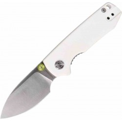 Couteau Vosteed Raccoon Cub White Lame Acier 14C28N Manche G10 IKBS Linerlock Clip VOSA3603 - Livraison Gratuite