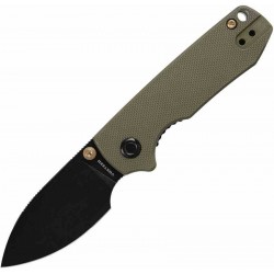 Couteau Vosteed Raccoon Cub OD Green Lame Acier 14C28N Manche G10 IKBS Linerlock Clip VOSA3602 - Livraison Gratuite