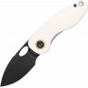 Couteau Vosteed Mini Acorn White Manche G10 Lame 14C28N Blk IKBS Linerlock Clip VOSA3403 - Livraison Gratuite