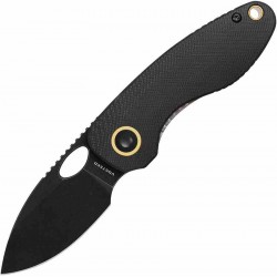 Couteau Vosteed Mini Acorn Black Manche G10 Lame 14C28N Blk IKBS Linerlock Clip VOSA3401 - Livraison Gratuite