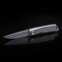 Couteau Real Steel Luna Titane Lame Acier N690 SW Slipjoint Clip RS7001 - Livraison Gratuite