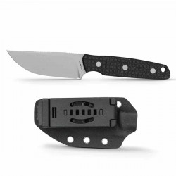 Couteau Vosteed Mink Black Manche Micarta Lame Acier Nitro-V SW Etui Kydex VOSD0101 - Livraison Gratuite