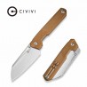  Couteau CIVIVI Hid Brown Manche G10 Lame Tanto Reverse Acier 14C28N Satin IKBS Liner Lock Clip CIVC230083 - Livraison Gratuite