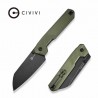 Couteau CIVIVI Hid Green Manche G10 Lame Tanto Reverse Acier 14C28N Blk IKBS Liner Lock Clip CIVC230082 - Livraison Gratuite