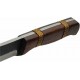 Couteau De Survie Rite Edge Hunter Lame Acier Carbone Manche Bois Etui Cuir PA203432 - Livraison Gratuite