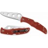 Couteau D'Entrainement Spyderco Trainer Endura 4 Lame Acier AUS-6 Manche Red FRN Lockback Japan SC10TR - Livraison Gratuite