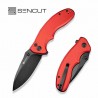 Couteau Sencut Cybrix Red Manche Aluminium 9Cr18MoV Black IKBS Button Lock Clip S23098A3 - Livraison Gratuite