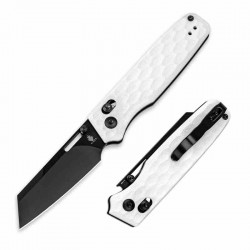 Couteau Kizer Task White Manche G10 Lame Acier 154CM Black Clutch Lock Clip KIV3641A1 - Livraison Gratuite