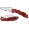 Couteau Spyderco Delica 4 Trainer Lame AUS-6 Manche Red FRN Lockback Japan Clip SC11TR - Livraison Gratuite