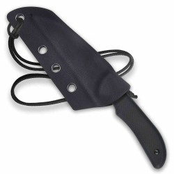 Couteau Neck Artisan Cutlery Sea Snake Black Lame Acier AR-RPM9 Blk Manche G10 Etui Kydex ATZ1842BBBK - Livraison Gratuite