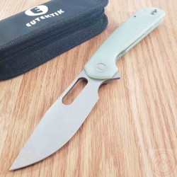 Couteau Eutektik Trinity Jade Manche G-10 Lame Acier 14C28N SW Linerlock Clip EUT003 - Livraison Gratuite