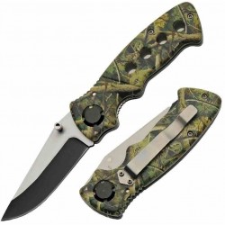 Lot de 3 Couteau Rite Edge Hollow Camo Manche Abs Lame Acier 3Cr13 Clip Linerlock CN211581CM - Livraison Gratuite