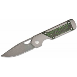 Couteau Kizer Mini Militaw Jungle Manche Titanium/FatCarbon Lame Acier S45VN Framelock Clip Ki3634SA2 - Livraison Gratuite